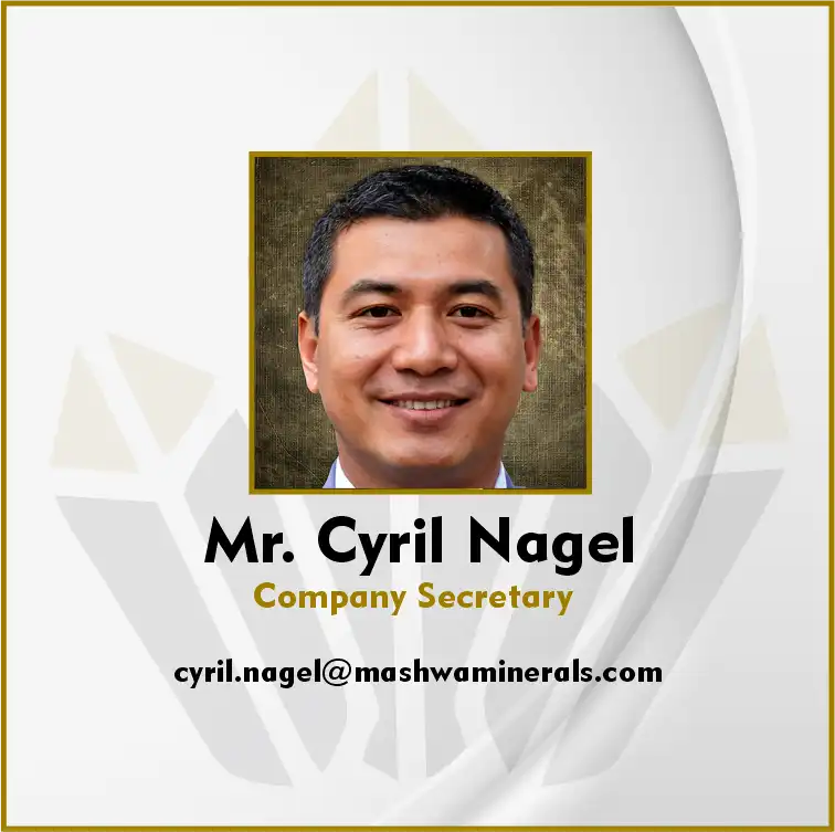 Mr. Cyril Nagel, Company Secretary