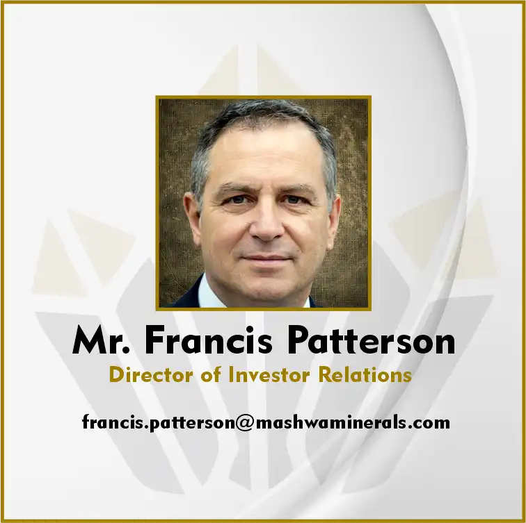Mr. Francis Patterson, Director of Investor Relations